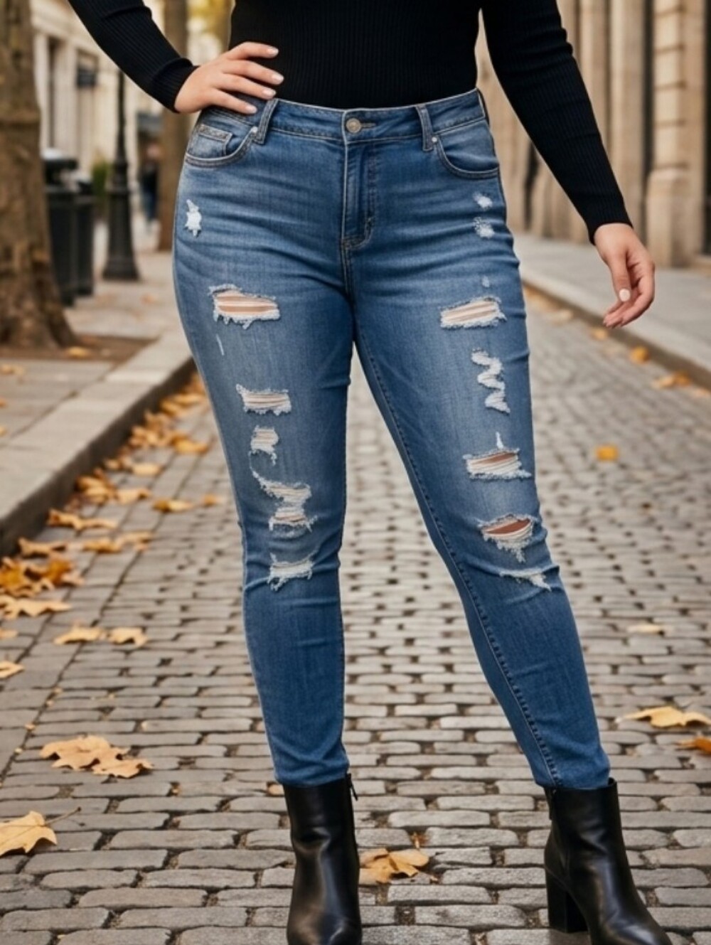 torrid Light Blue Distressed Bombshell Skinny Jeans